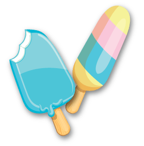 Pair of frozen treats
