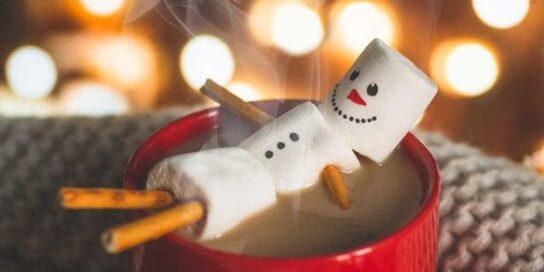Bank Account Survive the Holidays Marshmello in Hot Chocolate